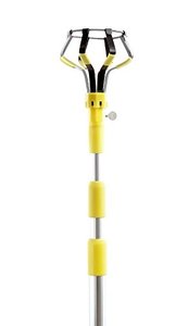lot 35545 image: Designers Edge E3001 Light Changing Kit Foot Metal Telescopic Pole, Baskets, Suction Cup and Broken Bulb Changers, Versatile Use, 5 Accessories Included, 11 Feet Tall, Yellow