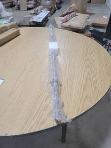 lot 35576 image: Sunny Health and Fitness Threaded Chrome Barbell Bar