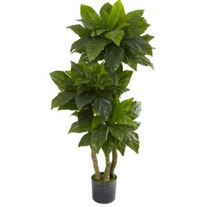 lot 35586 image: Nearly Natural 5391 5ft. Bird Nest Tree UV Resistant (IndoorOutdoor),Green
