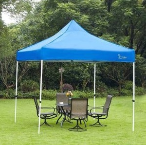 lot 35588 image: Vicllax Outdoor 10 FT Pop Up Canopy Tent Shade with Carry Bag, Blue