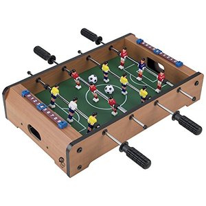 lot 35461 image: Tabletop Foosball Table- Portable Mini Table Football  Soccer Game Set with Two Balls and Score Keeper for Adults and Kids by Hey Play