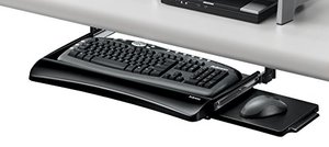 lot 35468 image: Fellowes Office Suites Underdesk Keyboard Drawer, BlackSilver (9140305)