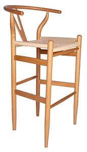 lot 35482 image: Amazon Brand �� Stone & Beam Wishbone Barstool, 42.2H, Beech Wood, Natural  Natural