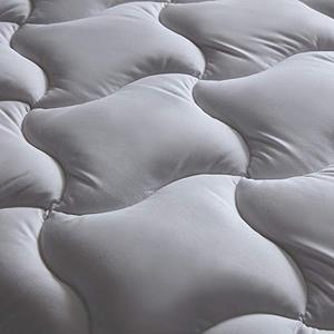 lot 35489 image: SLEEP ZONE Quilted Mattress Pad Cover Full Cooling Fluffy Soft Topper Upto 21 inch Pocket, Grey, Full