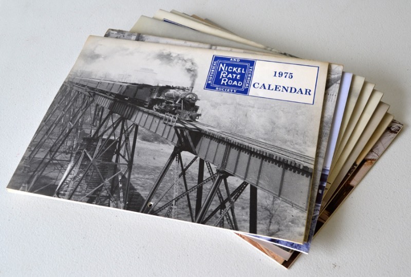 lot 1036 image: Old Train Calendars