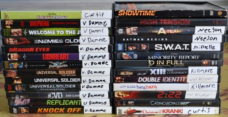 lot 1106 image: DVDs Lot 8
