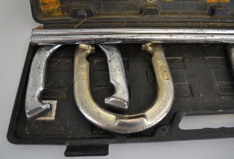 Spalding Chrome Plated Horseshoe Set Leftovers KC Online Auction