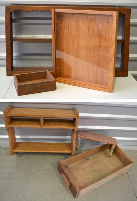 lot 1176 image: Shelves, Drawers and Shadow Box