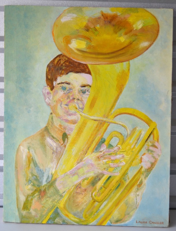 lot 5004 image: Tuba Player Painting