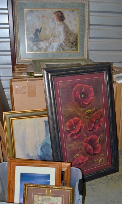 lot 5005 image: 13 Framed Pieces of Art