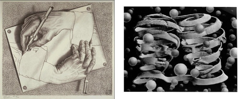 lot 5007 image: 2 MC Escher Posters