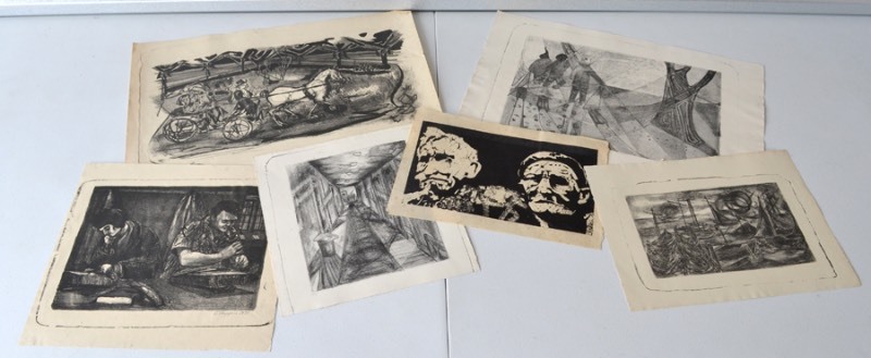 lot 5023 image: 6 Original Lithographic Prints