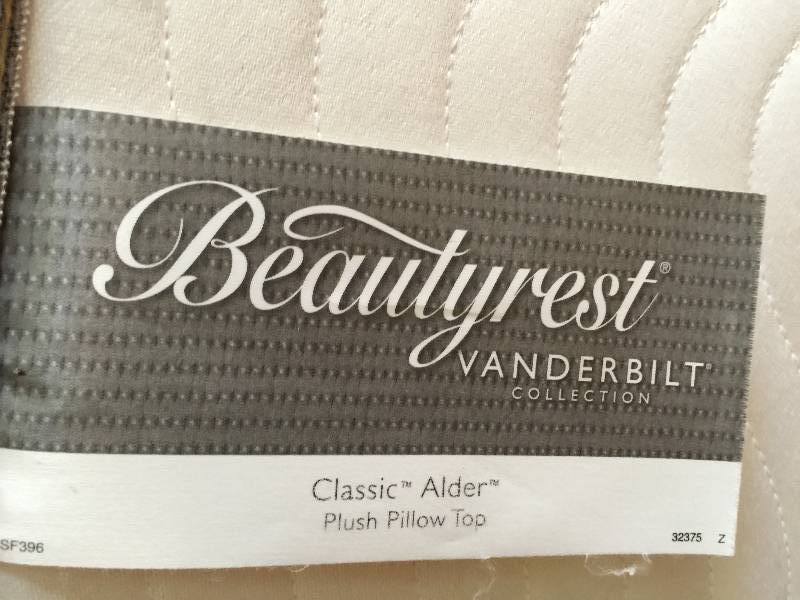 Beautyrest vanderbilt collection hot sale queen pillow top