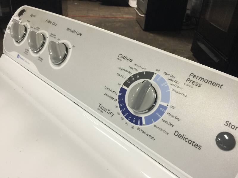 lot 8085 image: GE 27 Electric Dryer with 7.0 cu. ft. Capacity, 13 Dry Cycles