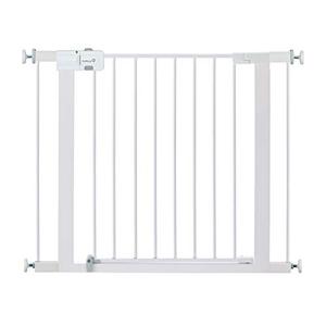 lot 39499 image: Safety 1st Easy Install Metal Baby Gate with Pressure Mount Fastening (White) 2 boxes