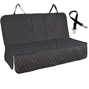lot 39516 image: Honest Dog Car Seat Covers with Mesh Window,Dog seat Cover with Side Flap for Cars, Trucks, and Suvs - Waterproof & Nonslip Pet Seat Cover for Backseat(Black, 61��W x 51��L)