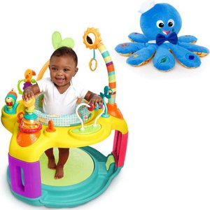 lot 39547 image: Bright Starts Springin Safari Bounce-a-Round with BONUS Octoplush Toy