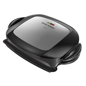 lot 39552 image: George Foreman 5-Serving Removable Plate Grill and Panini Press, Platinum, GRP472P