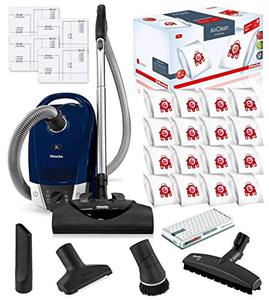 lot 39558 image: Miele Compact C2 Electro Canister HEPA Canister Vacuum Cleaner with SEB 228 Powerhead Bundle - Includes Miele Performance Pack 16 Type FJM AirClean Genuine FilterBags  Genuine AH50 HEPA Filter