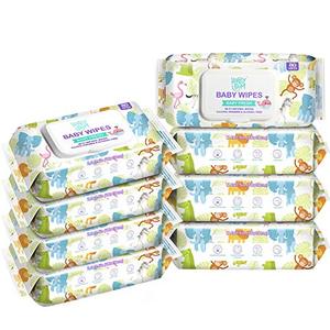 lot 39559 image: Baby Wipes, HAPPY BUM Water Baby Wipes, 8 Packs, 640 Count