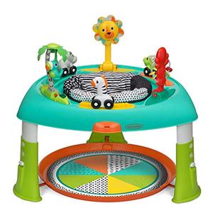 lot 39567 image: Infantino 3-in-1 Spin & Stand Entertainer - 360 seat and Activity Table with Simple Store-Away Design, Multi-Colored