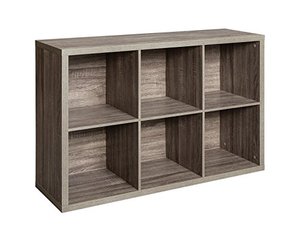 lot 39583 image: ClosetMaid 1326 Decorative 6 Cube Organizer, Weathered Gray