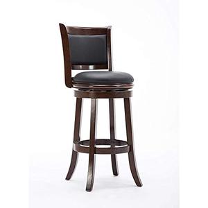 lot 39588 image: Boraam Augusta Bar Height Swivel Stool, 29-Inch, Cappuccino 1only
