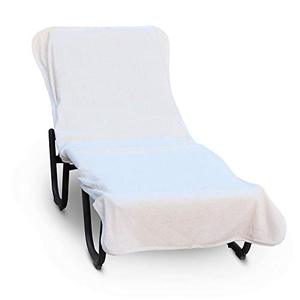 lot 39598 image: Luxury Hotel & Spa Towel Pool Chair Cover 100% Cotton, Soft Ring-Spun Cotton,Standard Size, White