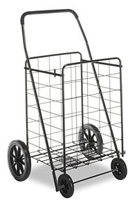 lot 39605 image: Whitmor Deluxe Utility Cart, Extra Large, Black