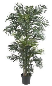 lot 39610 image: Nearly Natural 5289 6.5ft. Golden Cane Palm Silk Tree,Green