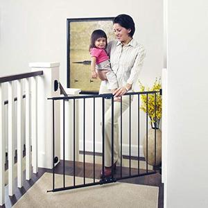 lot 39616 image: Toddleroo by North States 47.85 Wide Easy Swing & Lock Baby Gate Ideal for Wider Areas and stairways. Hardware Mount. Fits Openings 28.68 - 47.85 Wide (31 Tall, Matte Bronze)