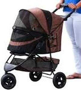 lot 39474 image: pet gear stroller brown and black