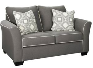 lot 2531 image: Grey Loveseat