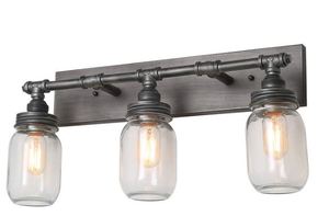 lot 2541 image: Mason Jar Vanity Light