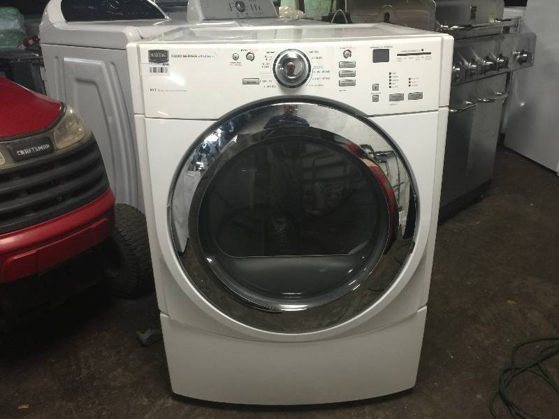 lot 8395 image: Maytag Performance Series 7.2 cu. ft. Electric Steam Capacity Dryer