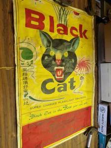 lot 1549 image: Black Cat Poster-Fragile