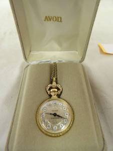 lot 1689 image: 1981 Avon Watch Necklace