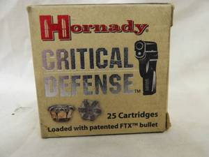 lot 1691 image: Hornady Critica Defense Ammo 9x18MAK