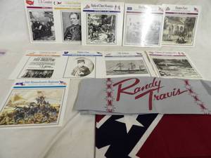 lot 1703 image: Civil War Cards, 2 Bandanas