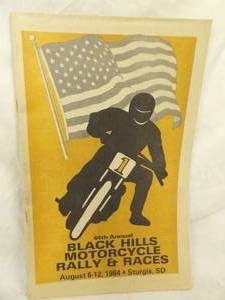 lot 1706 image: Black Hils Motorcycyle Rally & Races Aug. 1984