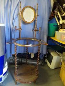 lot 1733 image: Wash Stand-Bring Your Own Pitcher & Bowl
