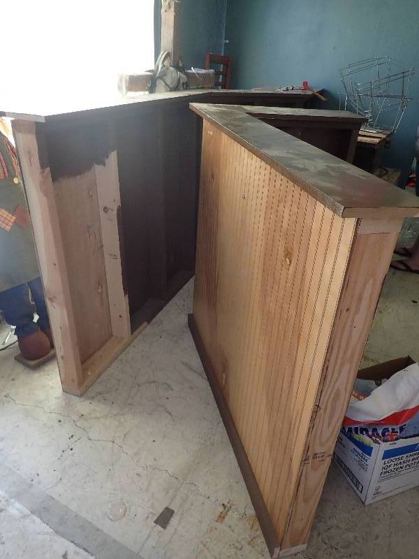 Custom Made Divider Counter top Finished Front Hometown Bistro