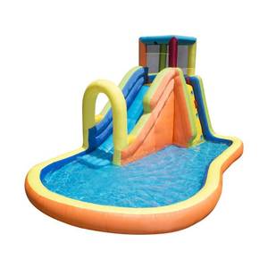 lot 6001 image: Banzai 35445 Inflatable Pinata Bash Party Slide Aquatic Activity Water Park