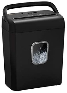 lot 6009 image: Bonsaii 6-Sheet Micro-Cut Paper Shredder, P-4 High-Security for Home & Small Office Use, Shreds Credit CardsStaplesClips, 2.9 Gallons Transparent Window Wastebasket, Black (C234-A)