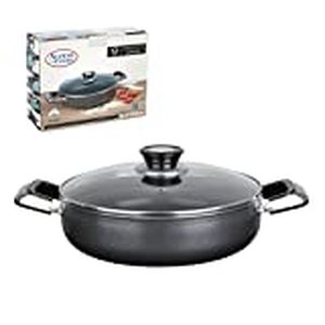 lot 6013 image: Aramco Alpine Gourmet Low Aluminum Non-Stick Coating Cooking Pot, 16, SilverGray