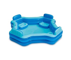 lot 6018 image: Summer Waves KB0706000 8.75ft x 26in Inflatable 4 Person Deluxe Swimming Pool
