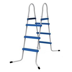 lot 6024 image: JLeisure 29R145 43 3 Step Outdoor Backyard Above Ground Swimming Pool Ladder