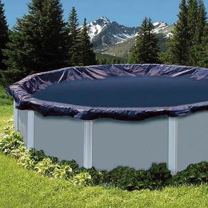 lot 6026 image: Swimline - 24 Ft. Round Above Ground Swimming Pool Leaf Debris Net Top Cover