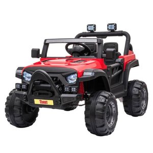 lot 6032 image: TOBBI 12V Kids Electric Battery-Powered Ride On Toy SUV Truck Car, Red