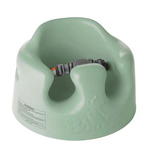 lot 6038 image: Bumbo Baby Infant Soft Foam Floor Seat with 3 Point Adjustable Harness, Hemlock